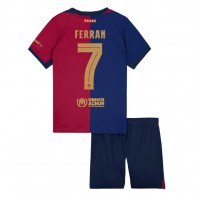 Barcelona Ferran Torres #7 Replika babykläder Hemmaställ Barn 2024-25 Kortärmad (+ korta byxor)